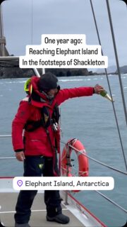 One year ago on our Sailing SOUTH 2024 expedition in the footsteps of Sir Ernest Shackleton we reached Elephant Island under sail on a small sailing vessel. We reached our goals, happy, inspired, thankful, impressed, full of humility and respect for those brave men. Still thankful and full of love for my team and the Selma. #selmaexpeditions #sailingexpedition #sailingsouth #antarctica #sailingadventure #highlatitudesailing #sailingantarctica #southernocean #elephantisland #shackleton #ernestshackleton #endurance #byenduranceweconquer #thankful